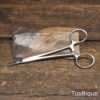 Vintage Small Pair Stainless Steel Surgical Short Nose Clamp Scissors - Bailey London