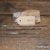 Vintage Set 3 Sailmakers Needles One Stamped N. Coullock - Good Condition