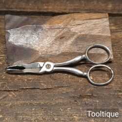Ornate Vintage Small Pair Of Surgical Grip Scissors - Original Condition