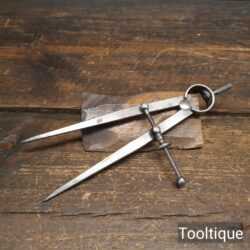 Vintage 7" Spring Loaded Straight Dividers - Good Condition