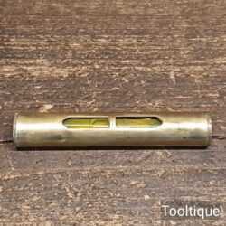 Vintage Machinist’s 3 ½” Brass Spirit Level - Original Condition
