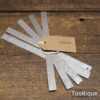 Vintage Set 5 No: Rabone Chesterman 6” Steel Contraction Rulers - Good Condition