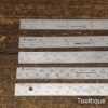 Vintage Set 5 No: Rabone Chesterman 6” Steel Contraction Rulers - Good Condition