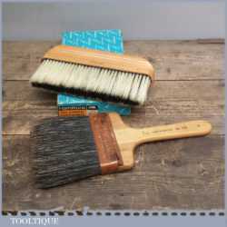 Two Hamilton’s Natural Bristle Wallpaper And Paste Brushes