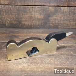 Antique Brass Shoulder Plane Ebony Infill & Ebonised Rosewood Wedge - Fully Refurbished