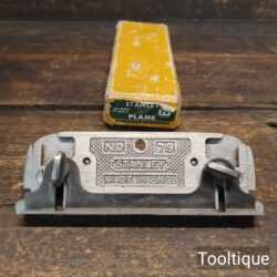 Vintage Boxed Stanley England No: 79 Side Rebate Plane - Good Condition
