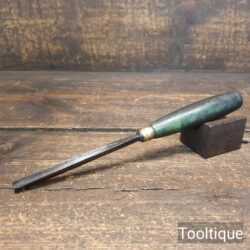 Vintage ⁵⁄₁₆” Henry Taylor Acorn No: 39 Woodcarving V Parting Chisel - Sharpened