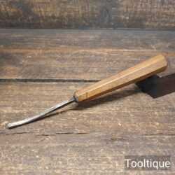 Vintage ³⁄₁₆” Moulson Bros Curved Veiner Woodcarving Gouge Chisel - Sharpened