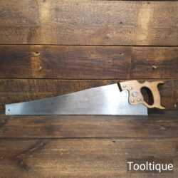 Vintage 26” Disston Canada Rip Saw with 5 TPI - Refurbished Sharpened