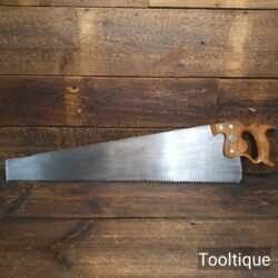 Vintage 28” Henry Disston Philadelphia USA D8 Progressive Rip Saw 4 TPI - Sharpened