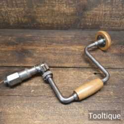 Vintage J.A Chapman No:144 Ratchet Brace Beech Handles10” Sweep - Good Condition