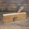 Vintage 7/8” Wide Beechwood Rebate Moulding Plane - Fully Refurbished