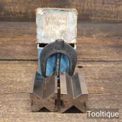 Vintage Boxed No: 502 Moore & Wright V Block Clamps - Good Condition