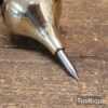 Large Vintage 4" Brass Plumb Bob with Steel Tip - Good Condition