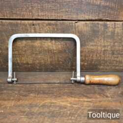 Vintage Coping Saw 6” Blade Beechwood Handle - Good Condition