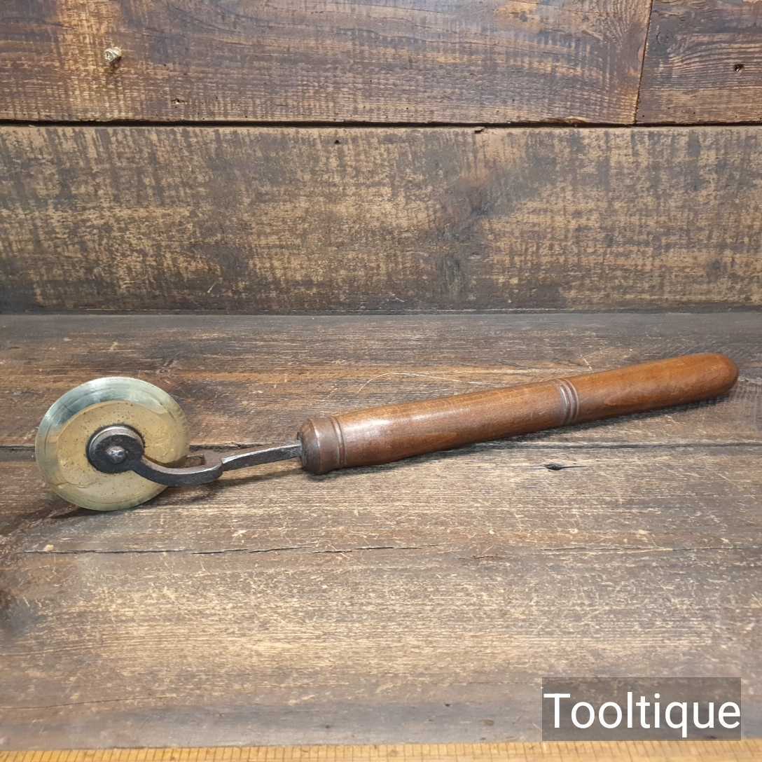 Vintage 9 No: Bookbinding Brass Double Line Shoulder Wheel Tools ...