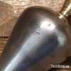 Vintage 2 ¾” Cast Steel Plumb Bob Brass Screw Insert - Good Condition