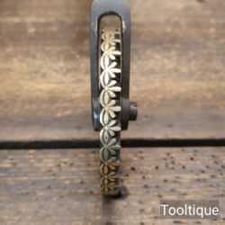 Vintage Caslon London Brass Bookbinding Shoulder Wheel Tool - Good Condition