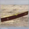Vintage J Rabone 10” Rosewood & Brass Boat Level No: 1625
