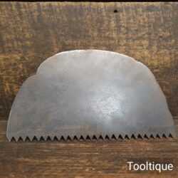 Antique 8” Stonemasons Hand Drag Saw Plate Tool - Sharpened Ready For Use