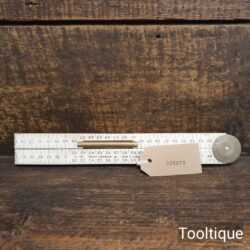 Vintage Rabone Chesterman No: 1395 Folding Rule Brass Spirit Level - Good Condition