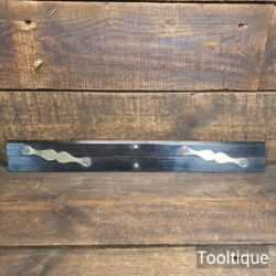 Vintage Large Ebony & Brass 20 ½” Parallel Rule - Good Condition