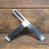 T26421 - Vintage carpenters ebony and brass sliding bevel with 9” blade in good used condition.
