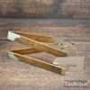 Vintage J. Rabone 24" Boxwood & Brass Folding Rule - Good Condition