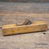 Vintage Pattern Maker’s 7 ½” Miniature Beechwood Round Plane - Good Condition