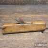 Vintage Pattern Maker’s 7 ½” Miniature Beechwood Round Plane - Good Condition