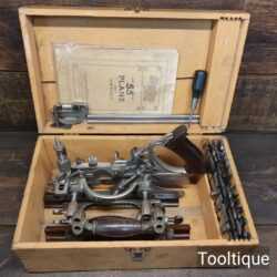 Vintage Boxed Stanley USA No: 55 Combination Plough Plane - Fully Refurbished
