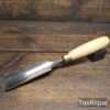 Vintage I. Sorby 1 ¹⁵⁄₃₂” Straight Gouge Chisel Ash Handle - Fully Refurbished