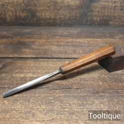 Vintage L. Shaw ⅜” Woodcarving Straight Gouge Chisel - Sharpened