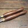 Vintage Pair No: 12 Woodturners Inner & Outer Thread Turning Chasing Tools