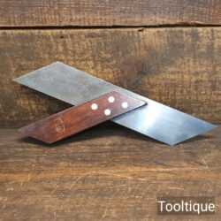 Vintage Clay Sheffield 12” Rosewood & Brass Mitre Hook Or Square