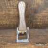 Vintage 7" Long Hand Scraper With Mahogany Clamp - Good Condition