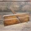 Antique John Moseley No: 6 Rounding Beech Moulding Plane - Good Condition