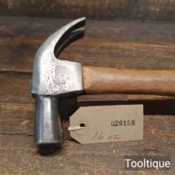 Vintage Draper Carpenter’s 16oz Cast Steel Claw Hammer - Good Condition