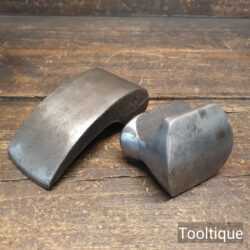 2 No: Vintage Metalworkers Cast Steel Dollies - Good Condition