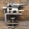 Vintage Miniature Small Jewellers Anvil & Vice With Table Clamp Extension