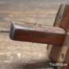 Vintage Rosewood & Brass Quick Adjustment Mortise Gauge - Good Condition