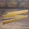 Vintage 36” Rabone Chesterman No: 1380 Boxwood Brass Folding Ruler - Good Condition