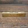 Vintage London Brass Boxwood Machinist’s Calibrated Spirit Level - Good Condition