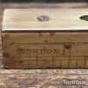 Vintage London Brass Boxwood Machinist’s Calibrated Spirit Level - Good Condition