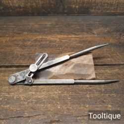 Vintage Monument Brand 8" Cast steel Square Leg Dividers - Good Condition