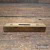 Vintage Boxwood Brass Machinist’s Spirit Level 4" Rule Markings - Good Condition