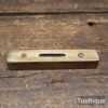 Vintage Boxwood Brass Machinist’s Spirit Level 4" Rule Markings - Good Condition