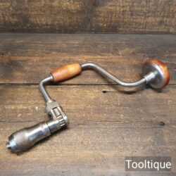 Vintage Millers Falls Co No: 2010 Beechwood Ratchet Brace - Good Condition