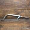 Early Antique Cast Steel Lancashire Pattern Hacksaw - Good Condition