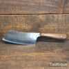 Vintage Chef’s Cleaver With Beechwood Handle - Fully Refurbished